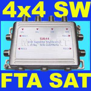 SW44 4X4 MULTI SWITCH MULTISWITCH DIRECTV SATELLITE TV  