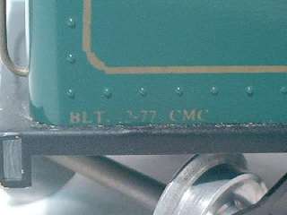   STANDARD SCALE PRESSED METAL GREEN CRESCENT LIMITED STEAM TENDER