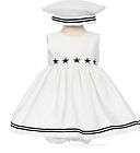   NAVY SAILOR OUTFIT baby STAR Navy sailor dress S M 2T 3T 4T  
