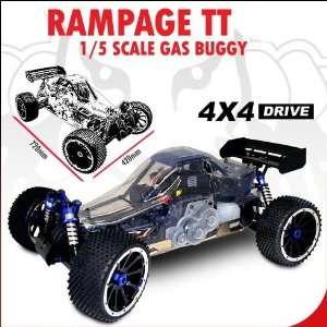   TT V3 BUGGY ~ NEW ~ RC ~ 1/5 Scale ~ GAS ~ w/ CLEAR BODY Toys & Games