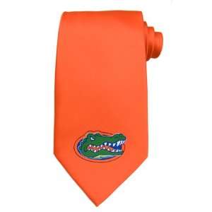  University of Florida Gators Solid Logo Tie Orange Sports 