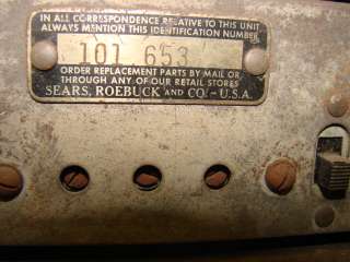 Antique Silvertone 7038 Deco Broadcast Shortwave Radio Radionet Table 