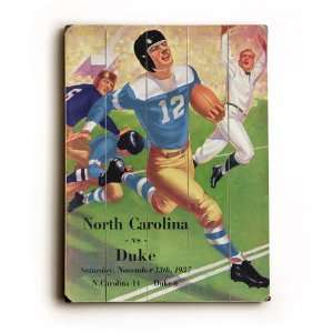  University of North Carolina VS Duke Wood Sign Sports 