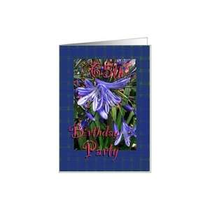  65th Birthday Party Invitation Lavender Lilies Card Toys 
