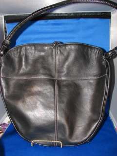 New Tignanello Black Leather Bucket Bag Nice style WOW  