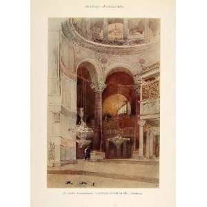  1913 Print St. Sophia Constantinople Church of Wisdom 