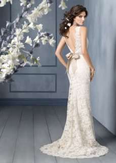 High quality Lace White/ivory Wedding Dress custom size 6 8 10 12 14 