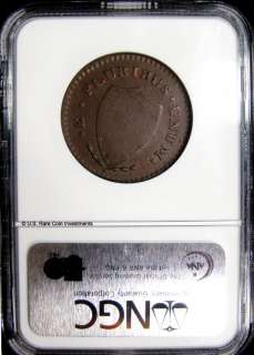 1787 New Jersey Copper NGC F15 BN CAC  
