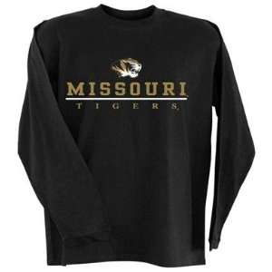  Missouri Tigers MIZZOU MU NCAA Black Long Sleeve T Shirt 