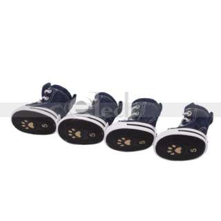   Dog Puppy Shoes Canvas Shoes Boots Sport Sneakers rubber sole  
