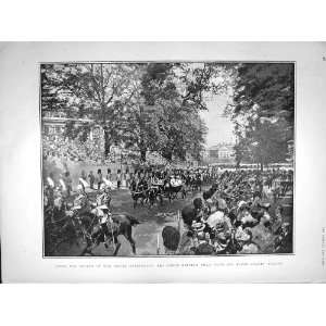  1902 QUEEN HORSE GUARDS PARADE REVIEW INDIAN ARMY