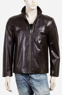 Mens Italian Leather Lightweight Brown Leather Jacket  