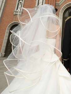   /ivory wedding bridal Accessories veil with comb Fish bone  