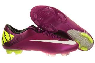 Youth Nike JR Mercurial Vapor VII FG Soccer Shoes Cleats Red Plum 