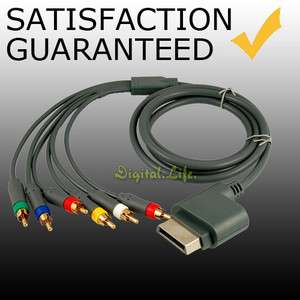Gold Plated HDTV Component Composite Audio Video AV Cable for Xbox 360 