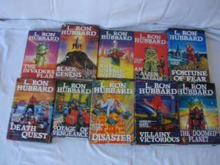 RON HUBBARD MISSION EARTH   10 BOOK SET HARDCOVER DUST JACKET 