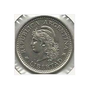  Uncirculated 1959 Argentina 1 Peso 