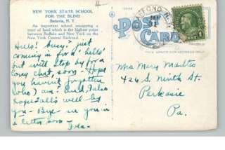 Batavia NY State School for Blind c1910 Postcard  