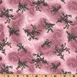  43 Wide Kishibo Polyester Floral Pink Fabric By The Yard 
