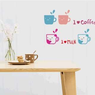  I love beverage WALL DECOR DECAL MURAL STICKER REMOVABLE 