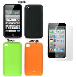Premium Apple iPod Touch 4 Silicone Case with Screen Protector 