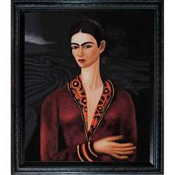   Kahlo Self Portrait in a Velvet Dress Canvas Art  