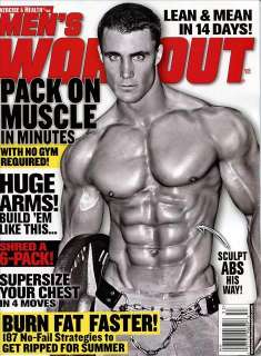Mens Workout Magazine 8/11 muscl KEVIN FORD GREG PLITT  