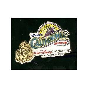  Disney/WDI 50th Aniv Calfornia Adventure Gold Pin 