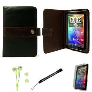  Portfolio Cover Carrying Case with Memory Card Slots for HTC Flyer 