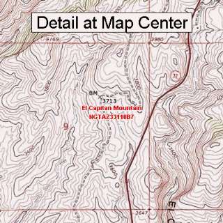   Quadrangle Map   El Capitan Mountain, Arizona (Folded/Waterproof