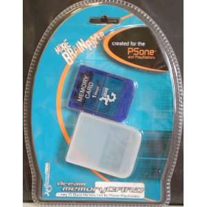  Dream Gear Memory Card for PSone and Playstation (Blue 