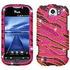   Pink Rhinestone Bling Case Cover For HTC My Touch 4G T Mobile  