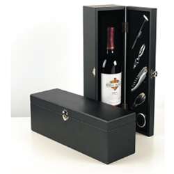 Red Vanilla 5 piece Wine Tool Set with Black Box  