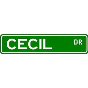  CECIL Street Name Sign ~ Family Lastname Sign ~ Gameroom 