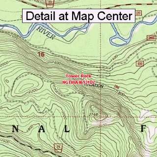 USGS Topographic Quadrangle Map   Tower Rock, Washington (Folded 