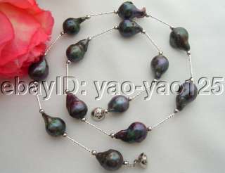   pearl, black Nucleated Flameball Baroque Pearl, good quality, high