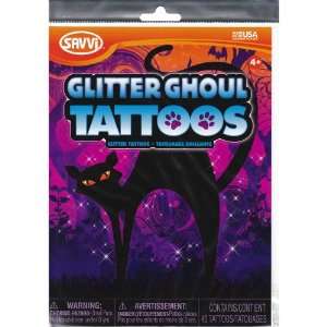 Glitter Ghoul   40 Glitter Halloween Temporary Tattoos 