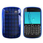 FOR BLACKBERRY BOLD 9900 9930 1 PC BLUE TPU DIAMOND SKIN ACCESSORY 