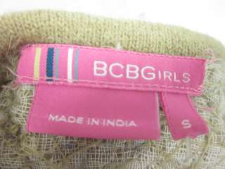 NWT BCBG GIRLS Tan Wool Jewel Detail Bolero Sz S  
