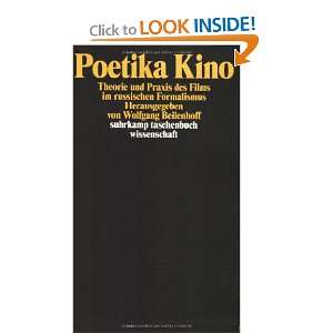  Poetika Kino. (9783518293331) Karl Wilhelm Weeber Books