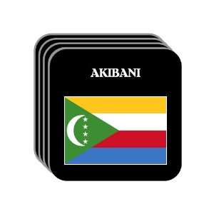  Comoros   AKIBANI Set of 4 Mini Mousepad Coasters 