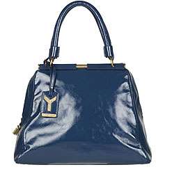 Yves Saint Laurent Majorelle Blue Patent Leather Bag  