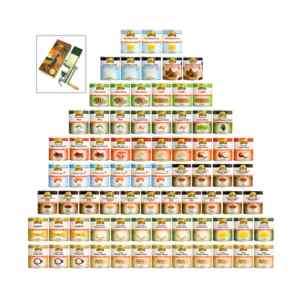 Dehydrated food supply 12 month survival 97 #10 cans  
