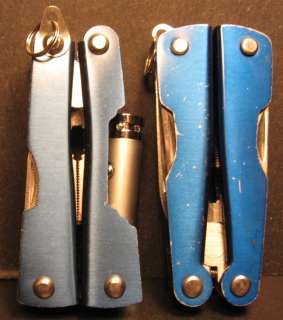 Blue Stainless Steel Mini Multi Tools  