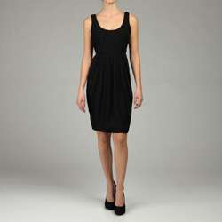 Calvin Klein Womens Sleeveless Chiffon Dress  