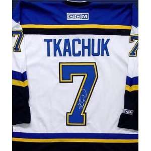  Keith Tkachuk Autographed Hockey Jersey (St. Louis Blues 