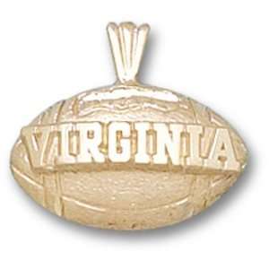  University of Virginia Football Pendant (Gold Plated) Sports