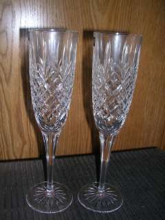   BUCKINGHAM Crystal Champagne Toasting Flutes/glasses w/box  