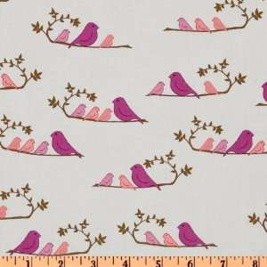  Valori Wells Wrenly Mamma Birds Violet Fabric By The Yard 