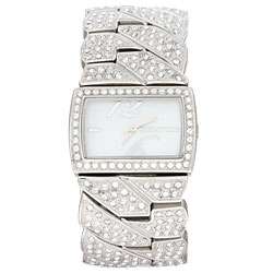 DKNY Womens Stainless Steel Clear Crystal Watch  